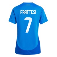 Taliansko Davide Frattesi #7 Domáci Ženy futbalový dres ME 2024 Krátky Rukáv